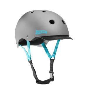 Casco Leben Gris/Turquesa