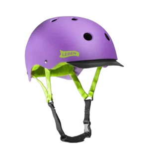 Casco Leben Morado/Verde Neón