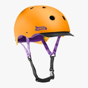 Casco Leben Naranja/Morado