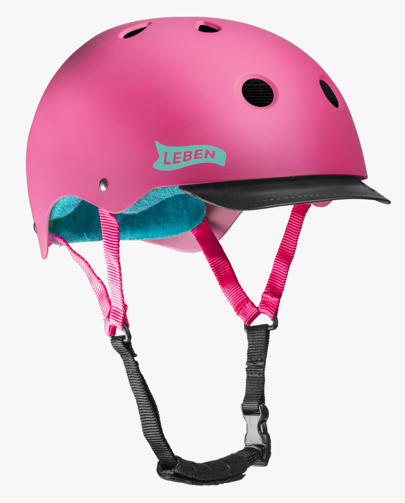 Casco Leben Fucsia/Turquesa