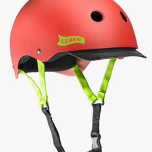 Casco Leben Salmón/Verde Neón